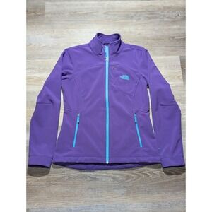 The North Face Windwall Softshell Jacket Purple Zip Up Women's Size S